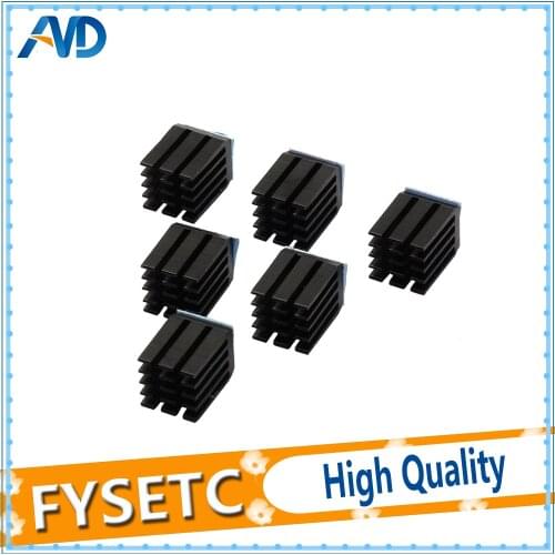 12pcs Stepper Motor Driver Heat Sink Aluminum Heatsink Cooling Fin Driver Ultra-silent For TMC2100 A4988 DRV8825 TMC2208 TMC2130