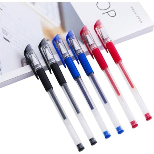 3pcs/lot Gifts for Party Simple Red Blue Black Writing Neutral Pen Gel Pen Ink Pen School Office Supply