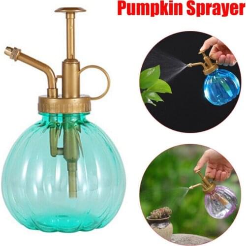 350ML Plant Flower Watering Pot Retro Pumpkin Spray Bottle Garden Mister Sprayer Hairdressing Summer Gardening Color Bottle