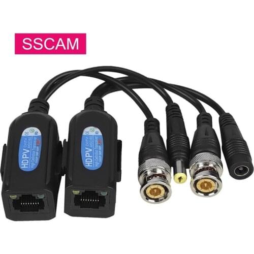 5Pairs Passive 8MP Video Balun BNC Communication Converter Transceiver to RJ45 Connector For 2MP 4MP 5MP 8MP CVI/TVI/AHD Cameras