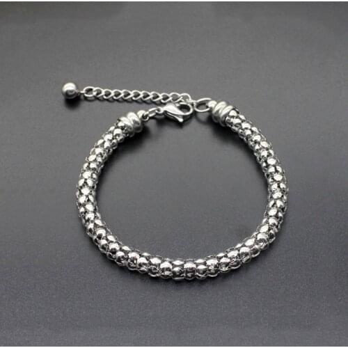 6MM Keel Wheat Stainless Steel Bracelet Punk Cool Rock Jewelry Bangle for Men Women High Quality Wholesale
