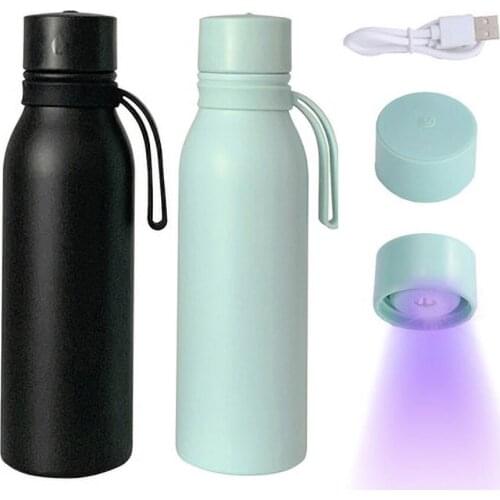 600ml Smart UV Sterilizer Vaccum Thermos Water Bottle Self Cleaning Water Purifier 304 Stainless Steel Flask