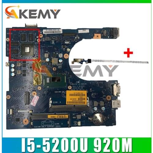 Brand NEW LA-B843P (A00) Mainboard FOR Dell INSPIRON 5458 5558 5758 Laptop Motherboard CN-0149M4 149M4 I5-5200U 920M Free Board