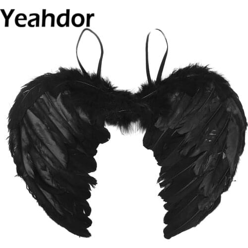 Angel Cosplay Costume Feather Fairy Angel Wings Masquerade Carnival Halloween Stage Performance Dance Party Accessories