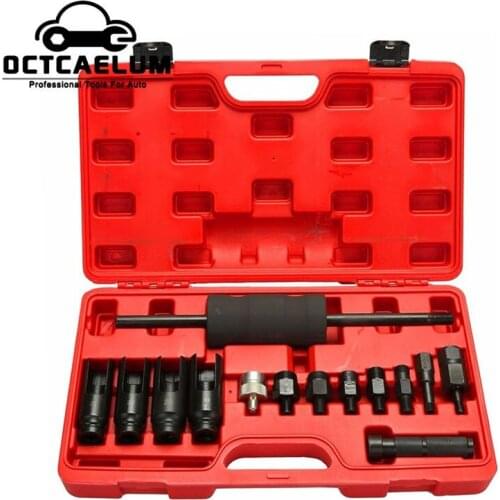 Automotive Diesel Engine Injector Common Rail Adaptor Slide Hammer Extractor Removal Puller Set AT2052