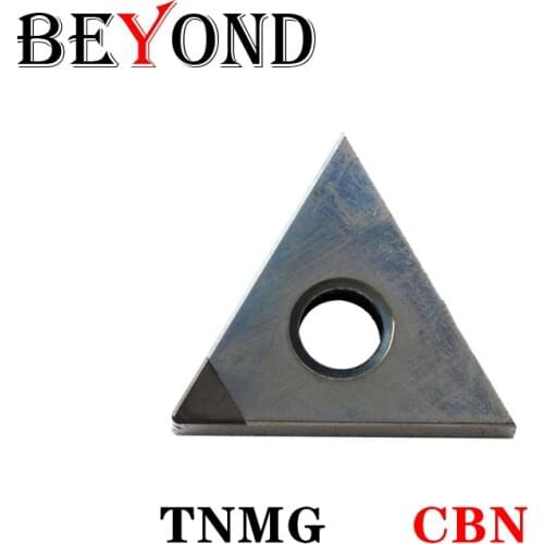 BEYOND CBN Diamond Insert TNMG TNMG160402 TNMG160404 TNMG1604 Lathe Cutter Turning Tool CNC Processing Hardened Steel Cast Iron