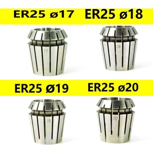 ER ER25 20mm 19 18 17 Over Size CNC Machine Collet Chuck Endmill Cutting Tools Drill Bit Milling Collet Chuck DIN 6499 B