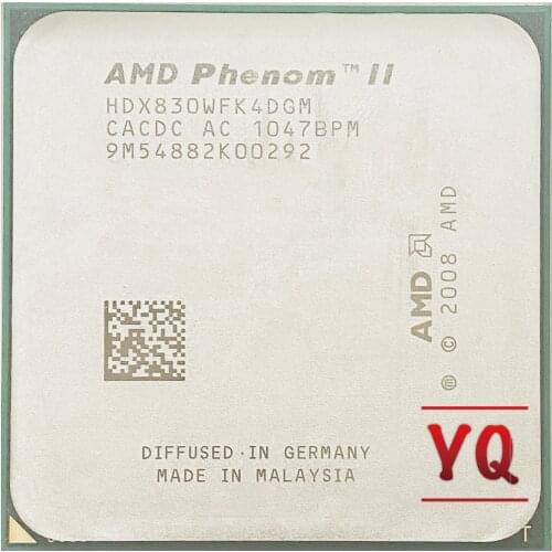 AMD Phenom II X4 830 2.8 GHz Quad-Core CPU Processor HDX830WFK4DGM Socket AM3