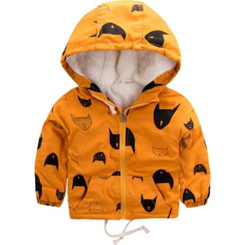 Baby Boys Jackets 2020 Winter Fleece Kids Jacket Coat Warm Hooded Windbreaker Outerwear Children Clothing 2 3 4 5 6 7 8 9 Years