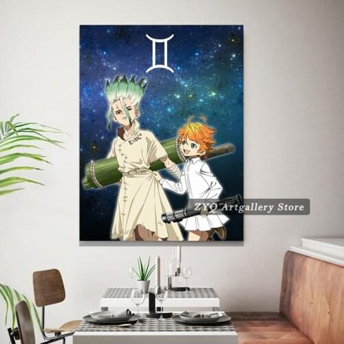 Home Decorative Ishigami Senkuu Dr Stone 2 Canvas HD Prints Paintings Modular Japan Anime Picture Wall Art Poster Bedroom