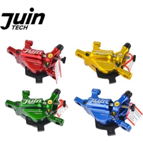 Juin Tech GT-P Hybrid Hydraulic Road Disc Line Pull Brake Calliper 4 Piston Road Bike Ultralight Bicycle Cycling Disc Brake Set