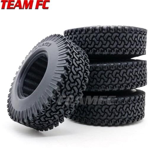 4Pcs RC 1:10 Crawler Beadlock Wheels Tire 1.9 Inch Rubber Wheel Tire 98mm Tyre For RC Car Tamiya Truck Axial SCX10 S347