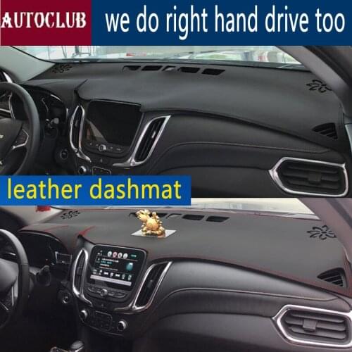 For Chevrolet equinox 2017 2018 2019 2020 Leather Dashmat Dashboard Cover Dash Mat Sunshade Carpet Car Styling auto accessories