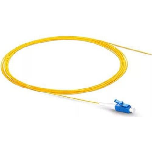 50PCS LC /UPC Single mode fiber optic Pigtail 1M 9/125 Single Mode Optical fiber pigtail 0.9mm PVC Jacket