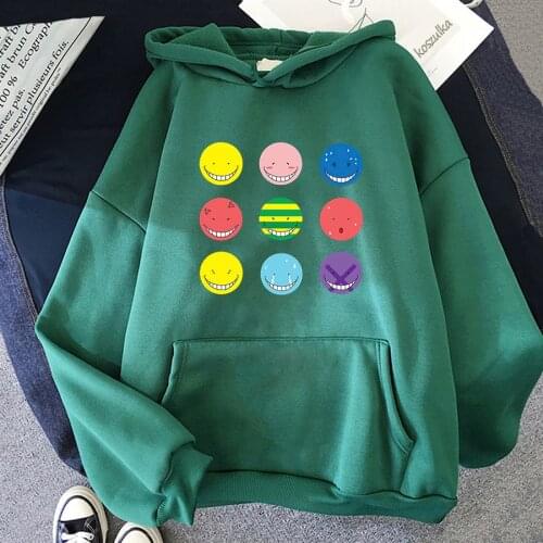 Assassination Classroom Korosensei Anime Hoodies Harajuku Hoody Spring Autumn Hoodie Mens Fashion Hooded Pullover Sweatshirts