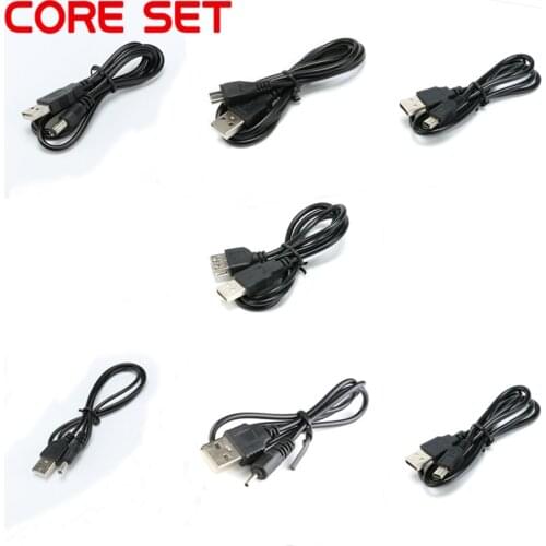 USB Port To DC 5.5 x 2.1mm Female Mini USB Connector Micro USB 2.5 x 1mm 2.0 3.5 x 1.35mm DC Barrel Jack Power Cable Connectors