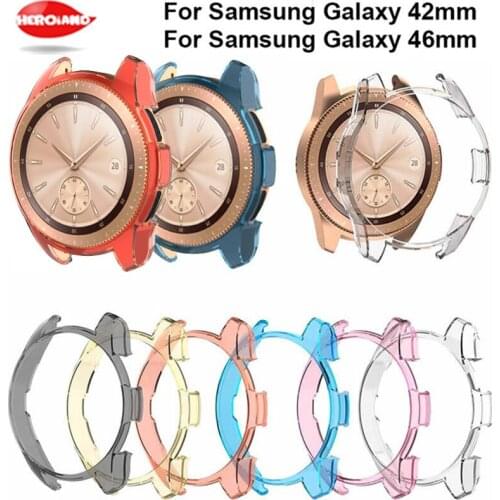 PC Transparent Protector Shell For Samsung Galaxy Watch 46mm Smartwatch All-Around Protective Case Frame for galaxy 46mm Watch