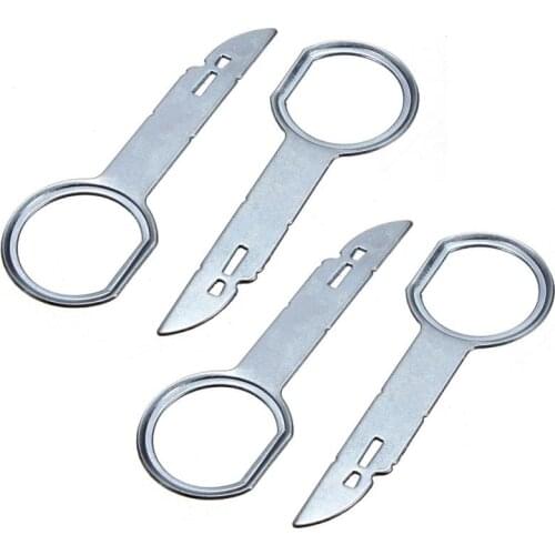 4pcs Car CD Stereo Radio Removal Release Car Sound Keys Tools For VW Ford Focus Fiesta Vehicle Auto Repair Tools Car Accessories