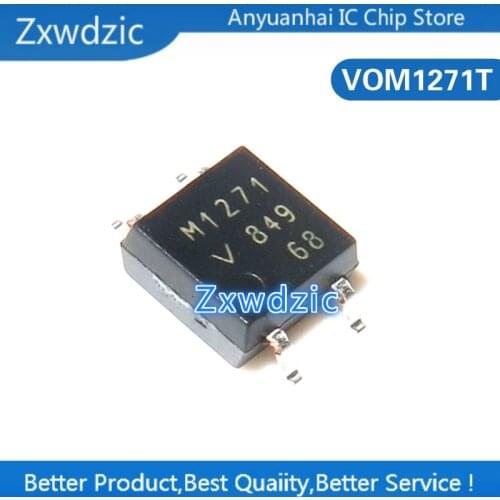 5pcs VOM1271 SOP4 VOM1271T SOP-4 M1271 M1271T SOP SMD optocouplers isolators