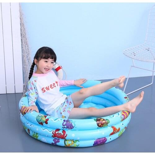 90*25cm Portable Round Inflatable Swimming Pool Indoor Outdoor Air Cushion children Bathing Tub Baby Home Use Paddling Pool
