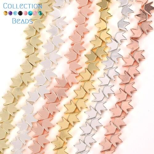 8x7mm Natural Beads Crown Shape Hematite Stone Loose Spacer Beads For Jewelry Making DIY Necklace Bracelet Accessories 15