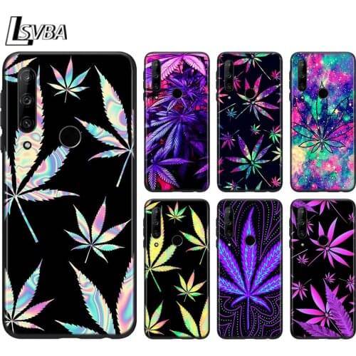 Black Cover Pretty leaves For Huawei Honor 9C 9N 9S 9A 9X 10 10X 10i 20 20E 20S 30S 30i Pro Lite Phone Case