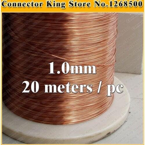 ChengHaoRan 1.0mm *20m / pcs QA-1-130 2UEW Polyurethane enameled Wire Copper Wire enameled Repair