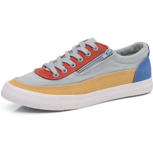 2021 Summer Fashion Wear-resistant Men Sneaker Flats Shoes Boy Casual Canvas Shoes Breathable Zapatillas De Deporte