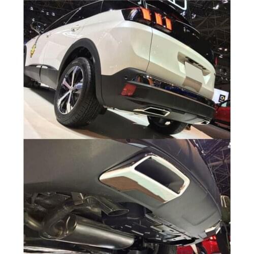For Peugeot 3008 Exhaust Diffuser Cover Nickel Sporty Looking and High Quality