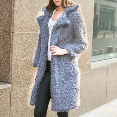 Autumn Winter Women Long Sleeve Warm Coats Loose Long Coats Outwears Solid Womens Casual Outwear