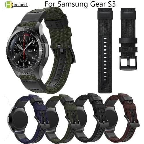 22mm nylon watch strap for Samsung Gear S3 Frontier Classic wriststrap for huawei gt for Amazfit Stratos 2 2S bracelet bands new