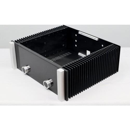 Silver Or Gold Handle All Aluminum Power Amplifier Chassis Class A Rear Chassis All Aluminum Chassis Size W431 H148 D360