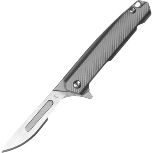 Titanium Alloy Folding Knife Outdoor Multifunctional Surgical Knife With Replaceable Blade