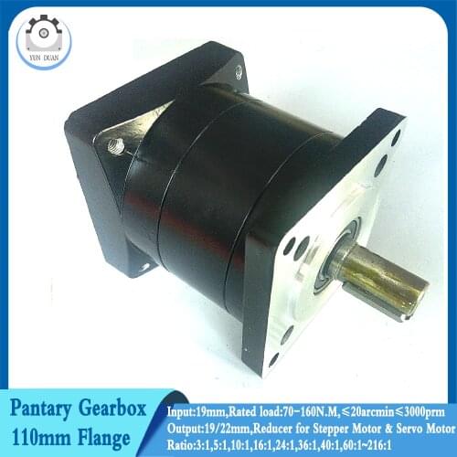 Ratio 16:1 Nema42 110mm Planetary Gearbox Speed Reducer 3000rpm Carbon Steel Gear for Stepper Motor Servo Motor