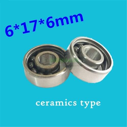 SWMAKER 1pcs 6*17*6mm Fingertip gyroscope finger helix ceramic full bead high speed bearing 606
