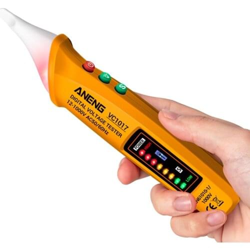AC Tester Pen AC Voltage Detector Meter Non-contact VC1017 12V-1000v LED Electric Indicator