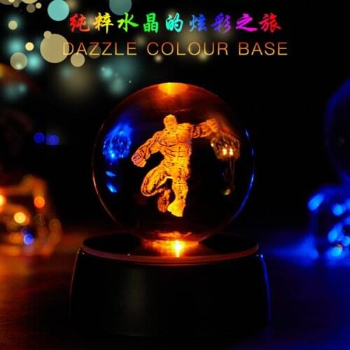 50-80mm Crystal Ball 3D Laser Engraved Valentine gift crystal gift Home Decor Accessories Fengshui Crystal Ball