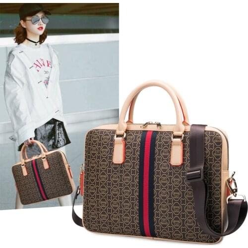 Spring new business PU bag check bag geometric pattern