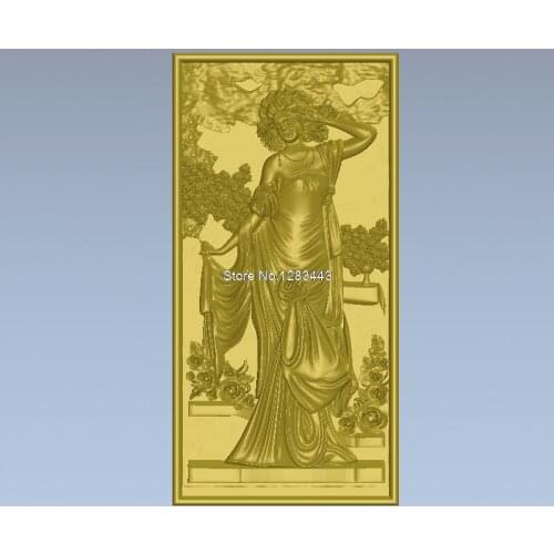 High quality 3d model relief for cnc or 3D printers in STL file format Rich woman