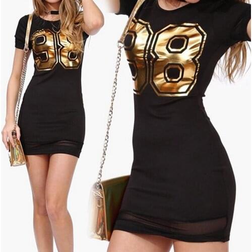 2021 Summer Womens Shirt Tops Sexy Slim Leggings Dress Casual Round Neck Short Sleeve Slim Printed Dress New Arrival Stretch