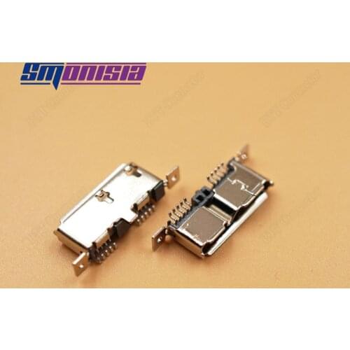Smonisia 10pcs Micro USB 3.0 USB Jack for Tablet PC Digital Cameras /HDD/Mobile Hard Disk 3.0 Micro USB Charge Socket