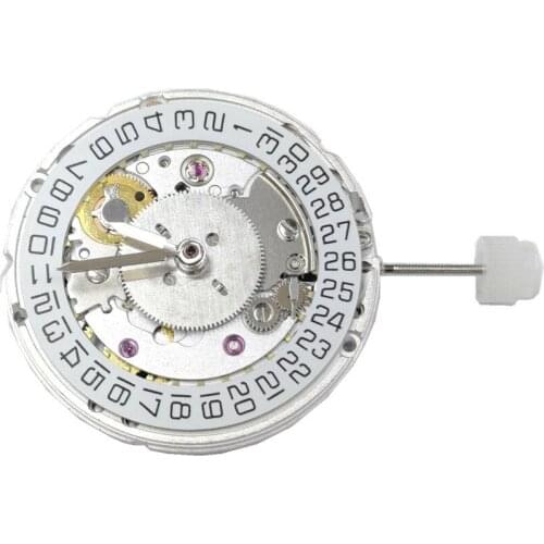 25.6mm 25 Jewels Date @3 Automatic Mechanical Watch Movement+Housing Parts Set For ETA 2836-2 GMT Replacement Accessories