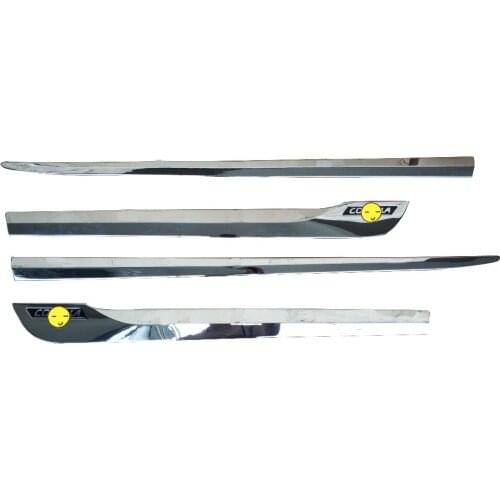 4pcs ABS Chrome Car SIDE MOULDING COVER For Toyota E170 Corolla ALTIS 2014-2017 Crash-proof trim