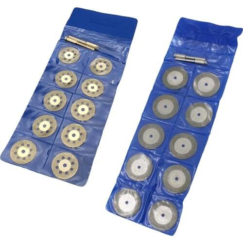 10pc 22mm 30mm Dremel Diamond Cutting Disc For Dremel Rotary Tools Accessories with Mandrel 3.0mm