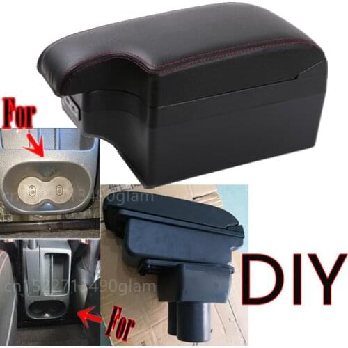 FOR VW Volkswagen TOURAN CADDY 2004-2019 Armrest box Central Store Content Storage Box USB Interface 2012 2013 2014 2015 2016