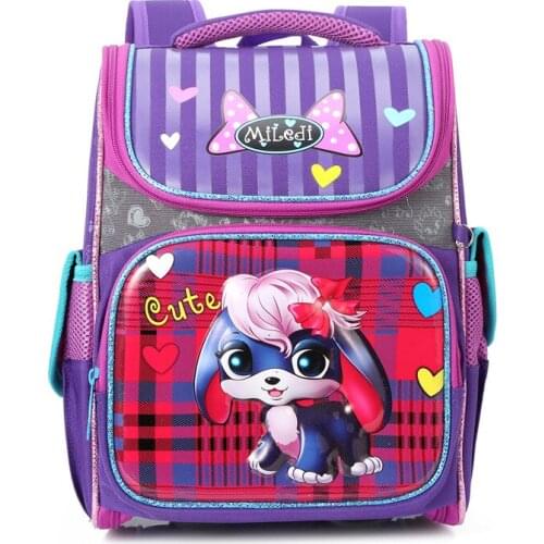 Children Orthopedic School Backpack For Girls 3D Folding Primary School Bags Kids Satchel Knapsack Girl Mochila Infantil