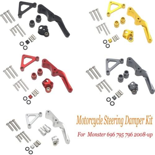 For Ducati Monster 696 2008-up 796 795 Motorcycle Modified Steering Damper Stabilizer Mounting Bracket Support Kits