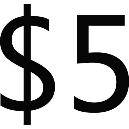 5 USD Extra Fee