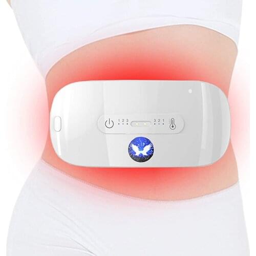 Heating Pad for Women Girl Belt Electric Uterus Acupoints Vibrating Massage Relieve Menstrual Pain Waist Massage Instrument