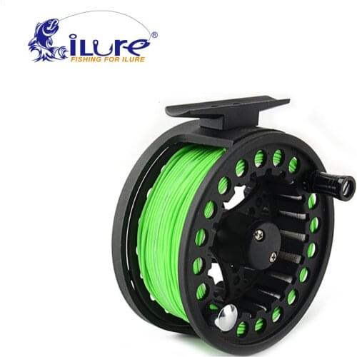 ILure Fly Fishing Reel 5/6 WT CNC Aluminum Reamer Fly Fishing Line Metal Reel Die Casting Large Arbor Fishing Tackle